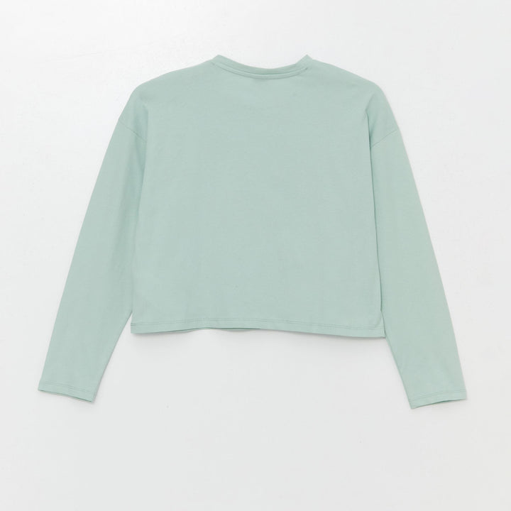 Moudda LC Waikiki - Body en jersey manches longues Fille Vert clair - Tunisie 2