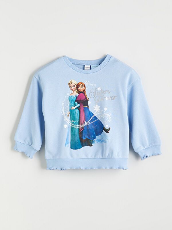 Moudda LC Waikiki - Sweatshirt en jersey sous licence Fille Bleu clair - Tunisie 1