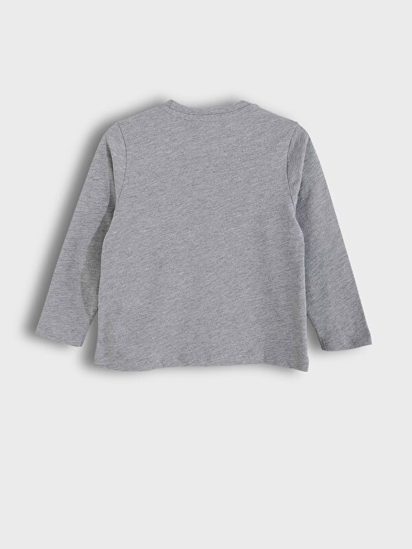 Moudda LC Waikiki - Pyjama en jersey manches longues Garçon Mélange gris clair - Tunisie 4