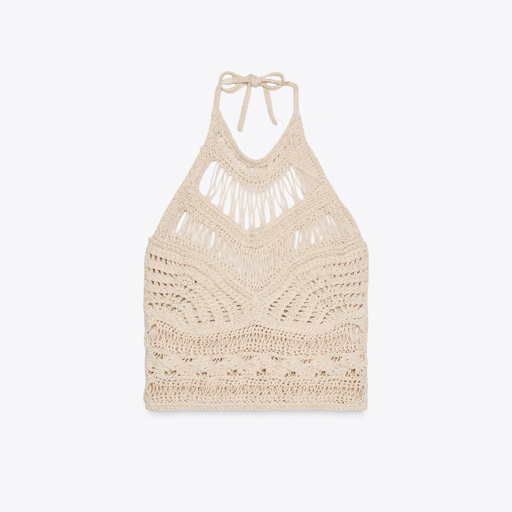 Moudda ZARA - Top Halter - Structure & Col Haut Dégagé - Tunisie 1