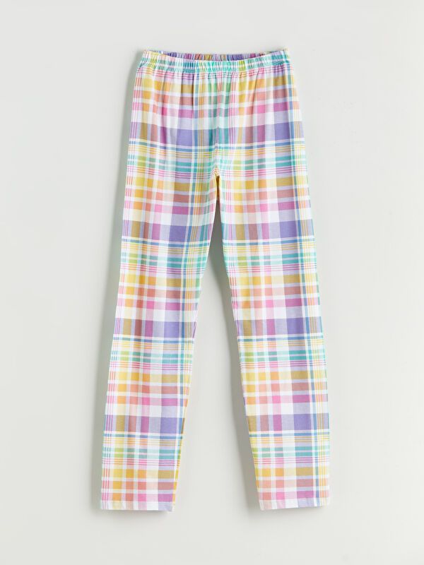 Moudda LC Waikiki - Pyjama en jersey manches longues moyen Fille Impression blanche optique - Tunisie 4