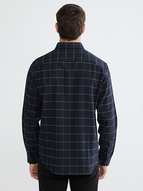 Moudda LC Waikiki - Chemise à carreaux manches longues en tissu pour Homme - Tunisie 4