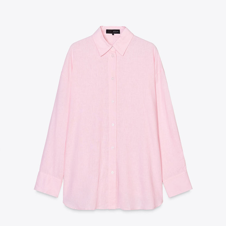 Moudda ZARA - Chemise Oversize Lin - Détail Dos Tunnel Ajustable - Tunisie 1