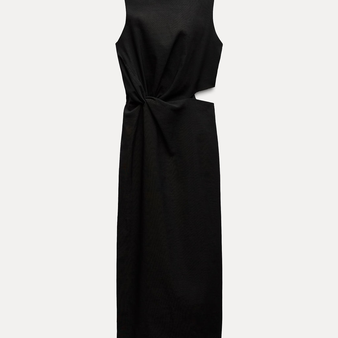 Moudda ZARA - Robe mi-longue élastique découpe - Tunisie 2