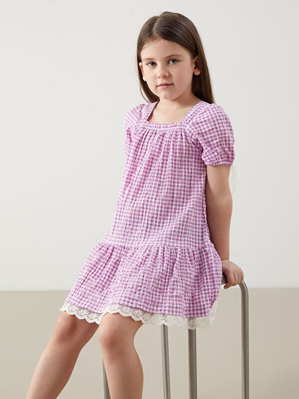 Moudda LC Waikiki - Robe manches courtes en tissu pour Fille - Tunisie 4