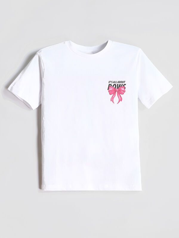 Moudda LC Waikiki - Body jersey manches courtes Fille Buxe blanc - Tunisie 1