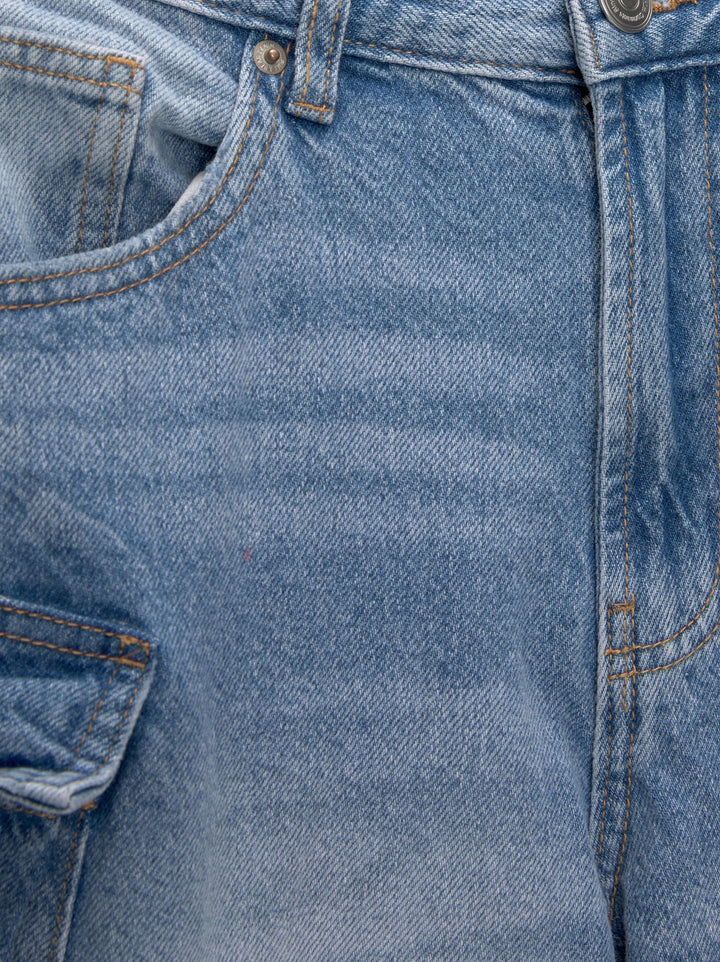 Moudda PULL & BEAR - Bermuda Cargo Longue Denim - Tunisie 3