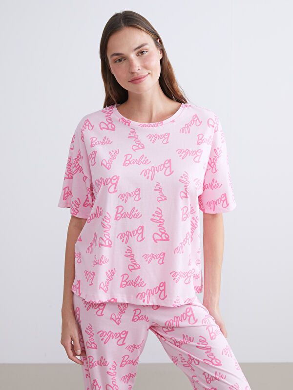 Moudda LC Waikiki - Pyjama manches courtes Femme Imprimé rose - Tunisie 2