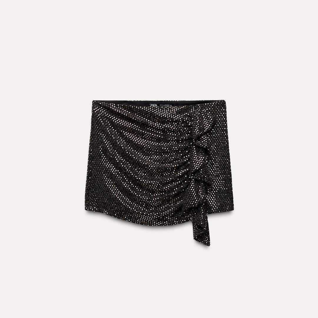Moudda ZARA - Jupe-pantalon pailletée drapée, volants - Tunisie 1