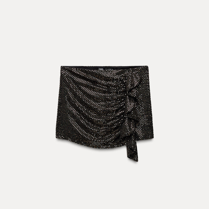 Moudda ZARA - Jupe-pantalon pailletée drapée, volants - Tunisie 1