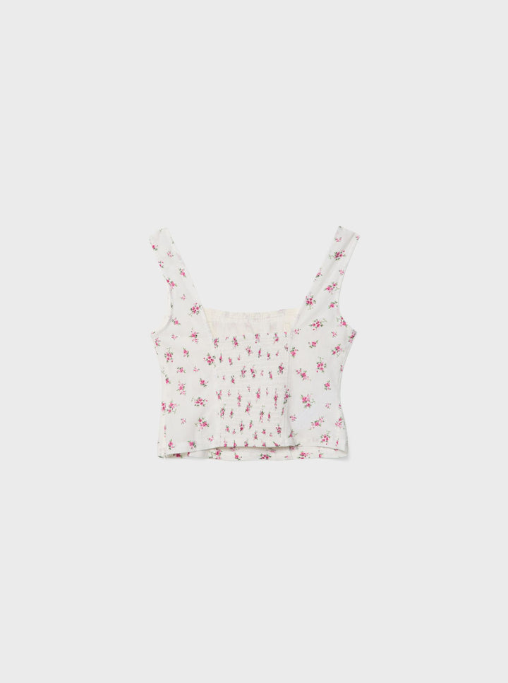 Moudda STRADIVARIUS - Top Rustique à Bretelles avec Dentelle Imprimé - Tunisie 2