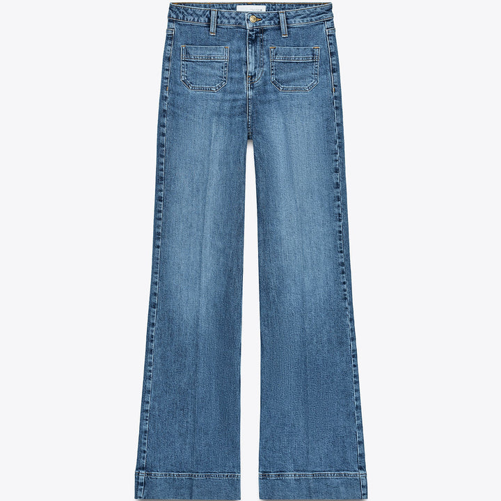 Moudda ZARA - Denim - Taille Haute, Poches Plastro & Rayure - Tunisie 1