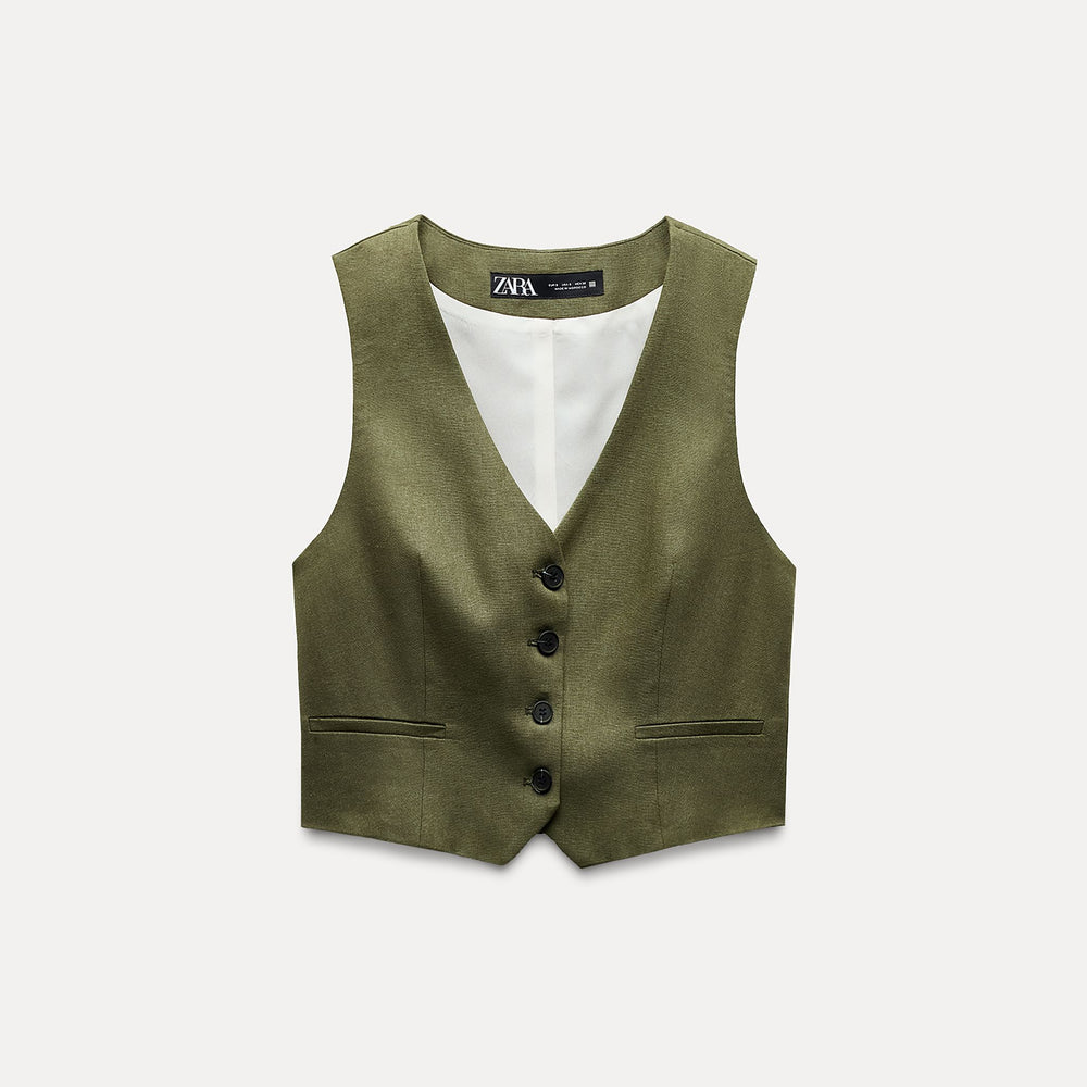 Moudda ZARA - Gilet tailleur lin (Ensemble) - Tunisie 2