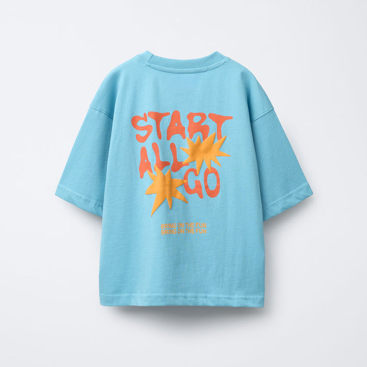 Moudda ZARA - T-Shirt - Bleu, Imprimé Neon & Groupe Avril - Tunisie 2