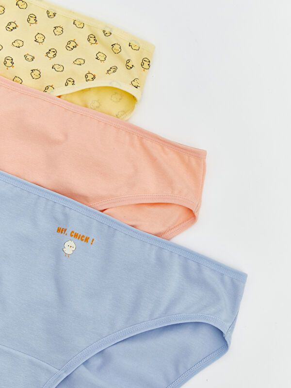 Moudda LC Waikiki - Culotte en jersey couleur Jaune imprimé pour femmes - Tunisie 3