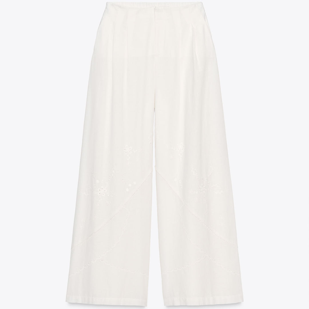 Moudda ZARA - Pantalon Lin - Broderies Bas - Tunisie 1