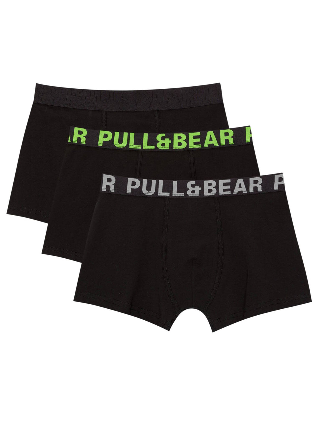 Moudda PULL & BEAR - Boxer - Logo Large (Jaune Fluorescent/Gris) - Tunisie 1