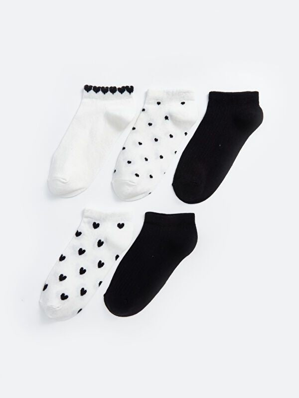 Moudda LC Waikiki - Chaussettes pour sneakers Femme Ecru - Tunisie 1