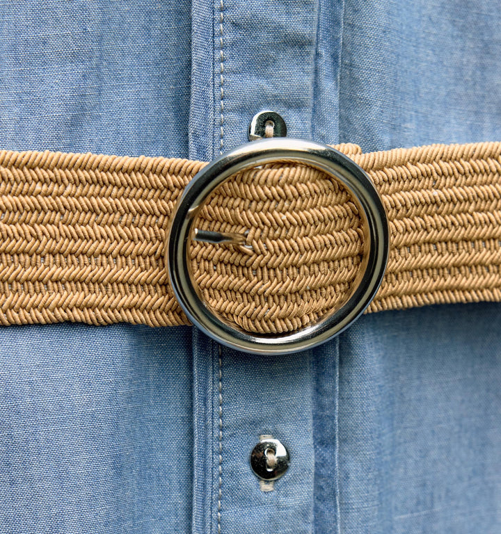 Moudda ZARA - Robe à ceinture en Jute Boucle Argentée - Tunisie 4