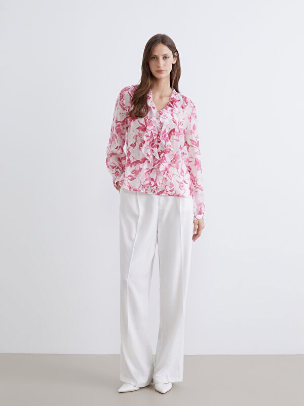 Moudda LC Waikiki - Chemisier (blouse) imprimé manches longues en tissu pour Femme - Tunisie 2