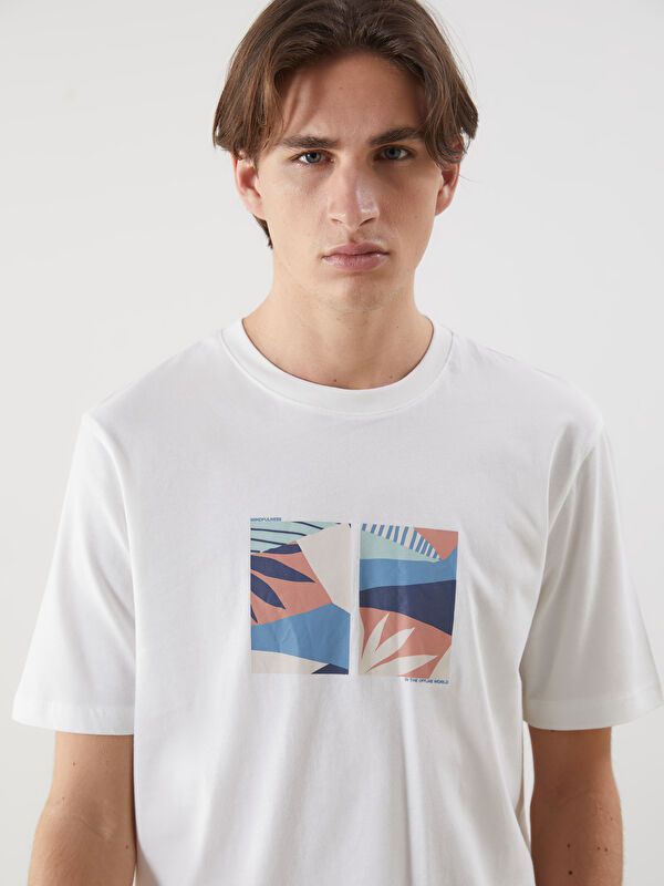 Moudda LC Waikiki - T-shirt imprimé manches courtes en jersey - Tunisie 1
