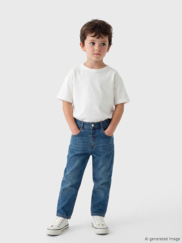 Moudda LC Waikiki - Pantalon en jean pour Garçon couleur Rodeo Bleu indigo moyen - Tunisie 1