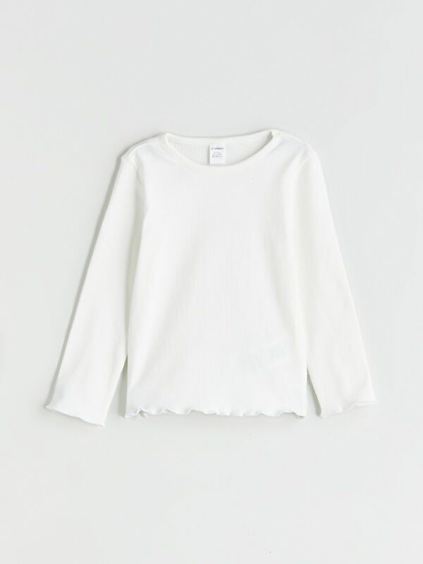 Moudda LC Waikiki - Body jersey basique manches longues Fille Ecru - Tunisie 1