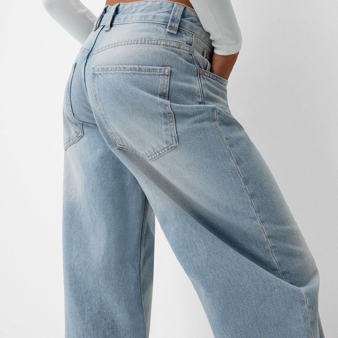 Moudda BERSHKA - Jean Denim - Barrel (Petite) - Tunisie 2