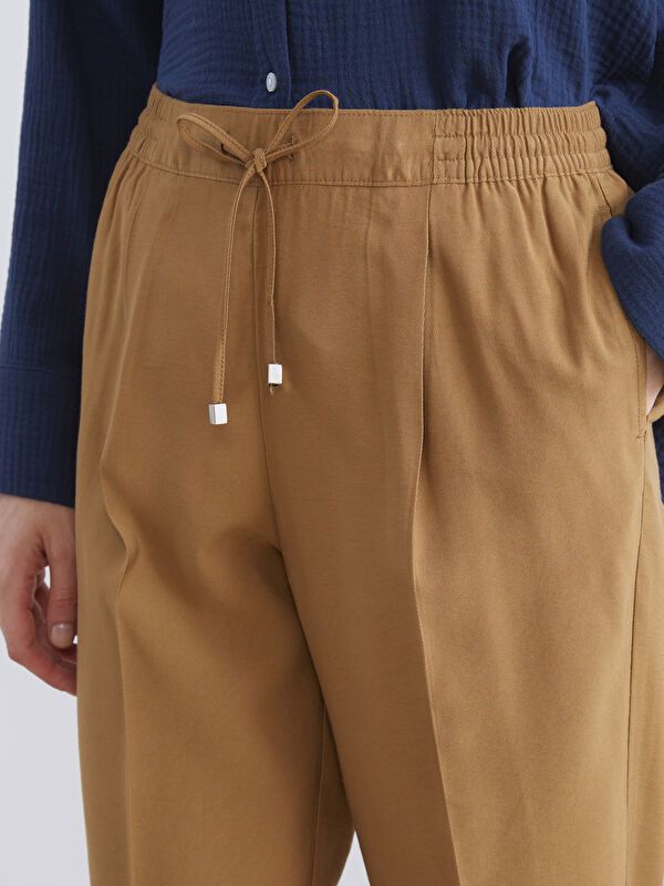 Moudda LC Waikiki - Pantalon tissé fin Femme Brun - Tunisie 3