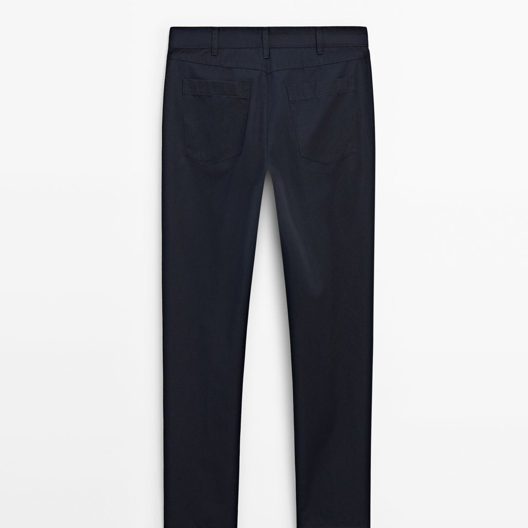 Moudda Massimo Dutti - Pantalon sergé coton/lin coupe fuselée - Tunisie 4