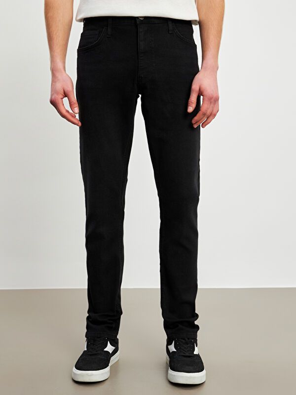 Moudda LC Waikiki - Pantalon jean tissé basique Homme Rodéo noir - Tunisie 2