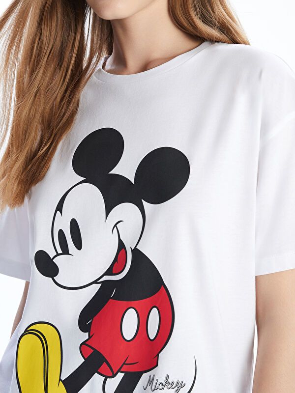 Moudda LC Waikiki - Body jersey manches courtes licence Femme Buxe blanc - Tunisie 3