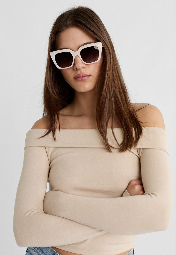 Moudda STRADIVARIUS - Lunettes de Soleil Carrées en Acétate - Tunisie 3