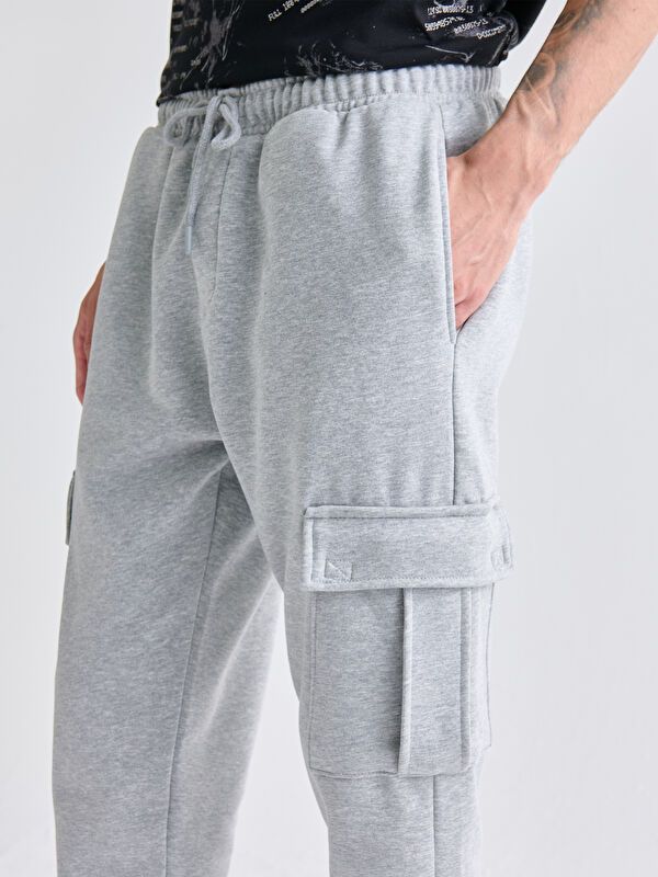 Moudda LC Waikiki - Pantalon en jersey Homme Mélange de gris - Tunisie 3