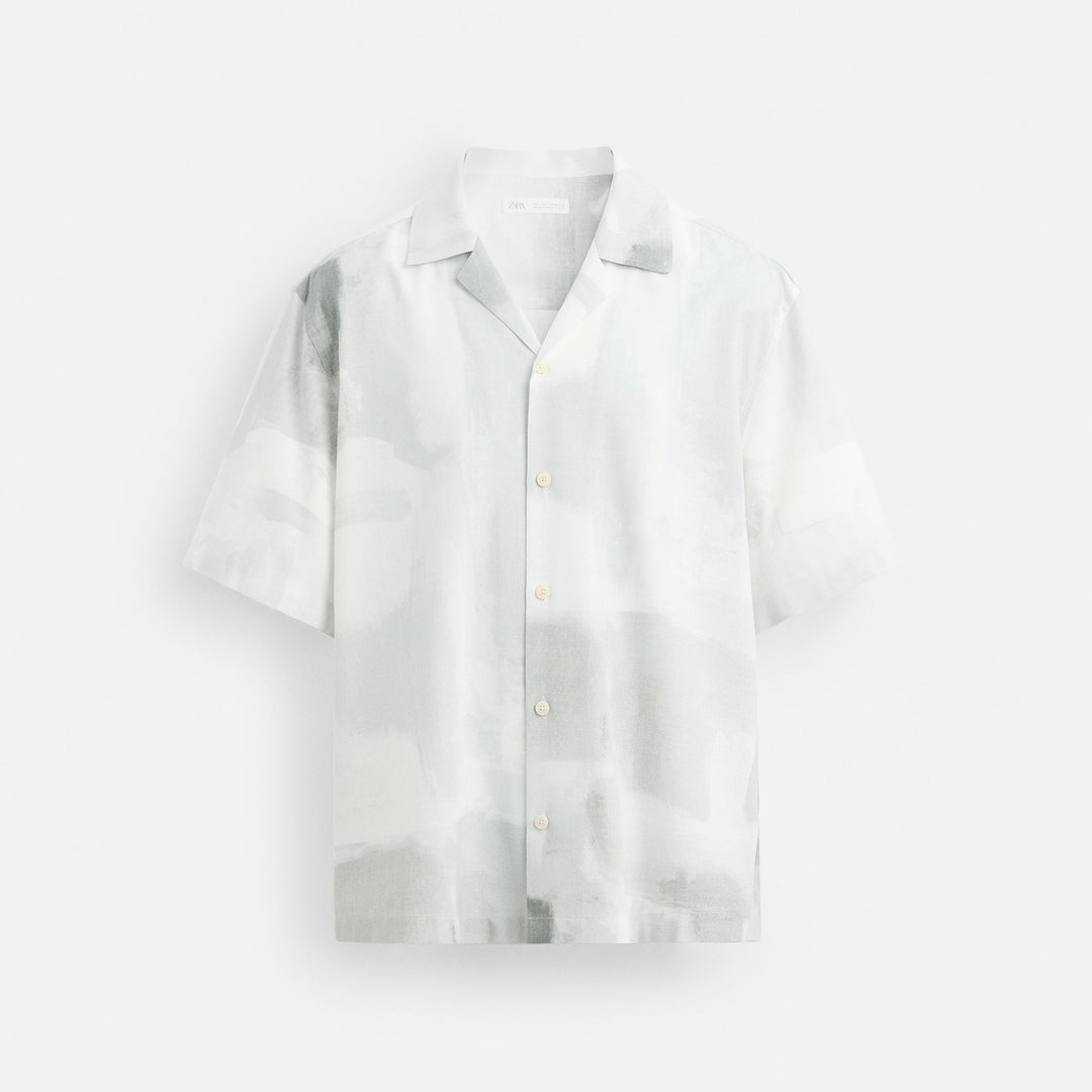 Moudda ZARA - Chemise Imprimée (Evergreen & Anthracite) - Tunisie 1