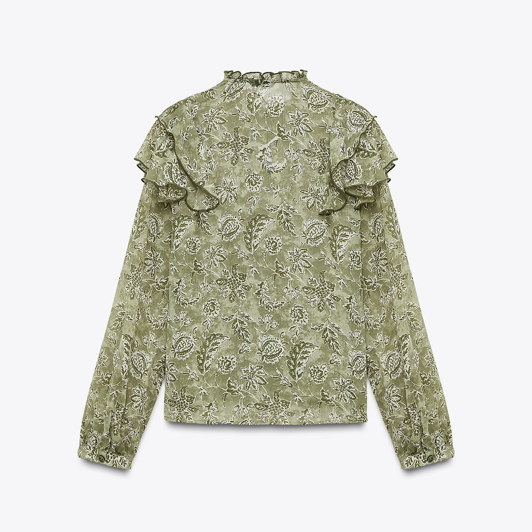 Moudda ZARA - Blouse Imprimée - Volants - Tunisie 2