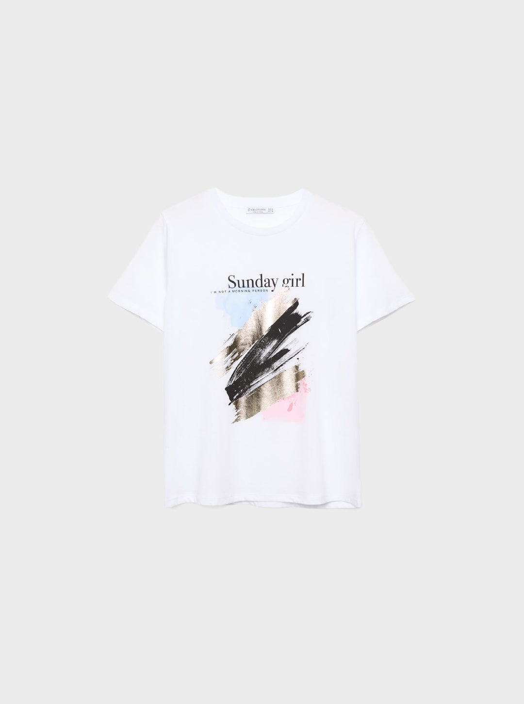 Moudda STRADIVARIUS - T-Shirt Manches courtes Graphique Foil - Tunisie 4