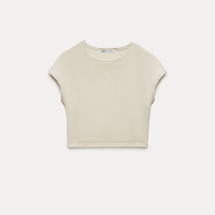 Moudda ZARA - T-shirt Coton et Modal Manches Japonaises - Tunisie 1