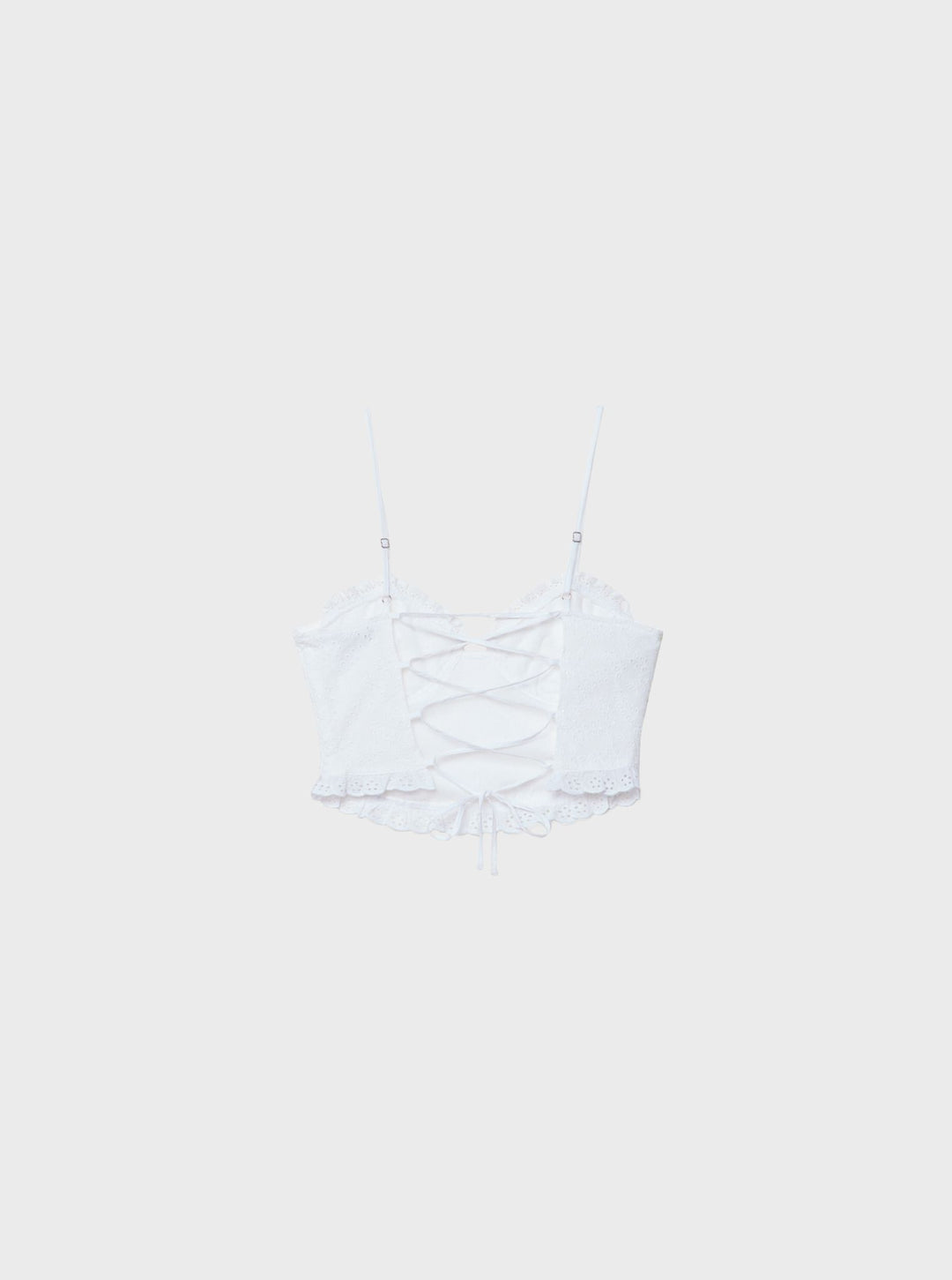 Moudda STRADIVARIUS - Top à Bretelles Coco avec Broderie Suisse - Tunisie 1