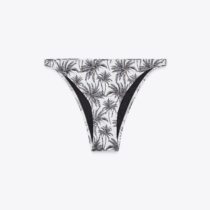 Moudda ZARA - Culotte Bikini - Imprimé Palmiers & Perles - Tunisie 1