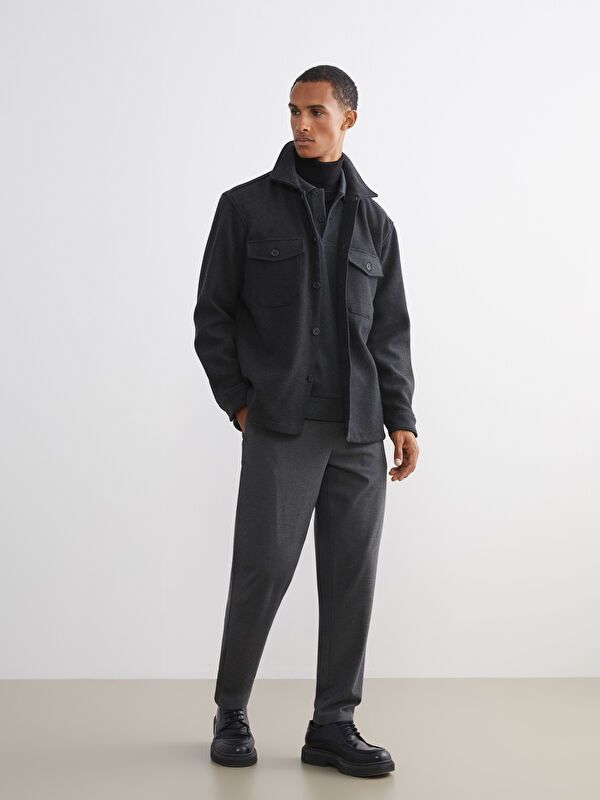 Moudda LC Waikiki - Veste-chemise tissée Homme Anthracite - Tunisie 2