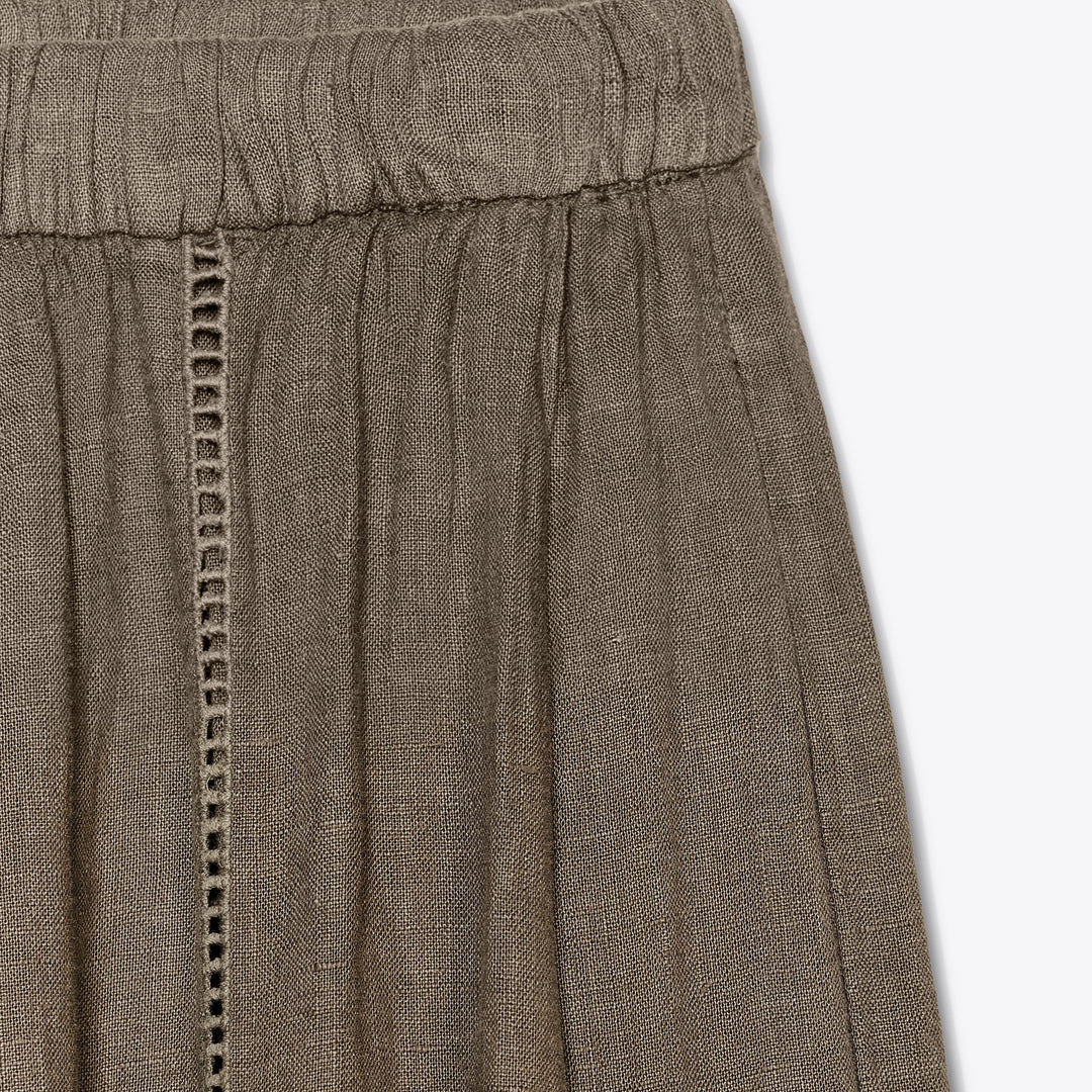 Moudda ZARA - Pantalon Lin Palazo - Détail Entredos - Tunisie 3