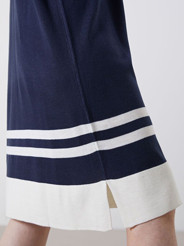 Moudda LC Waikiki - Robe tricot manches longues Femme Marine - Tunisie 3