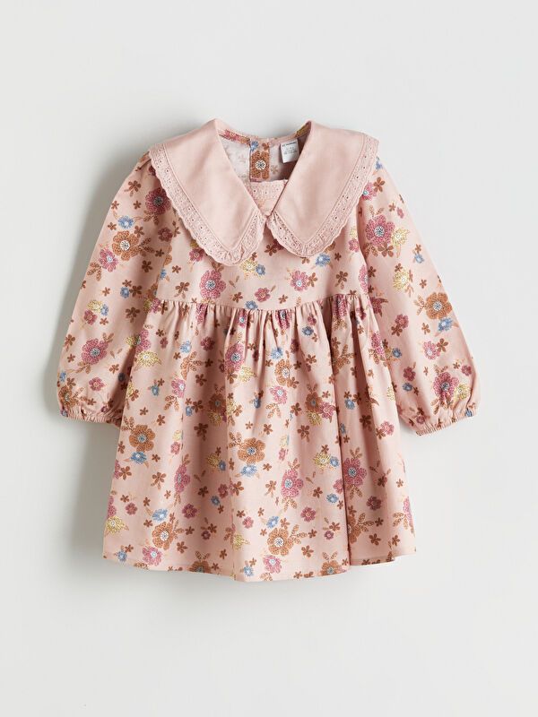 Moudda LC Waikiki - Robe tissée manches longues Fille Imprimé écru - Tunisie 1