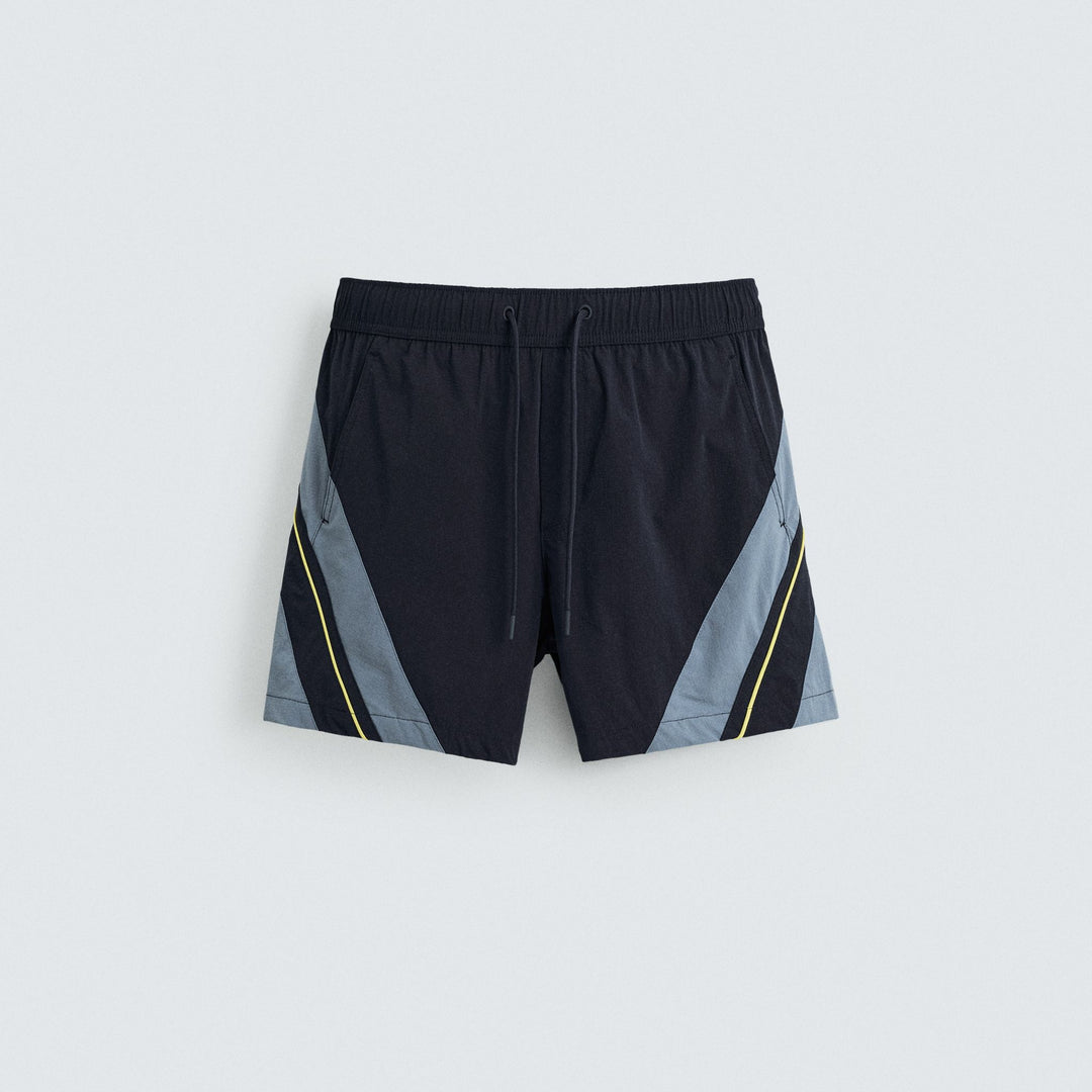 Moudda ZARA - Maillot de Bain - Bandes Latérales Contrastées (Marine) - Tunisie 1