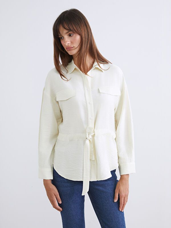 Moudda LC Waikiki - Chemise tissée à manches longues pour Femmes - Tunisie 1