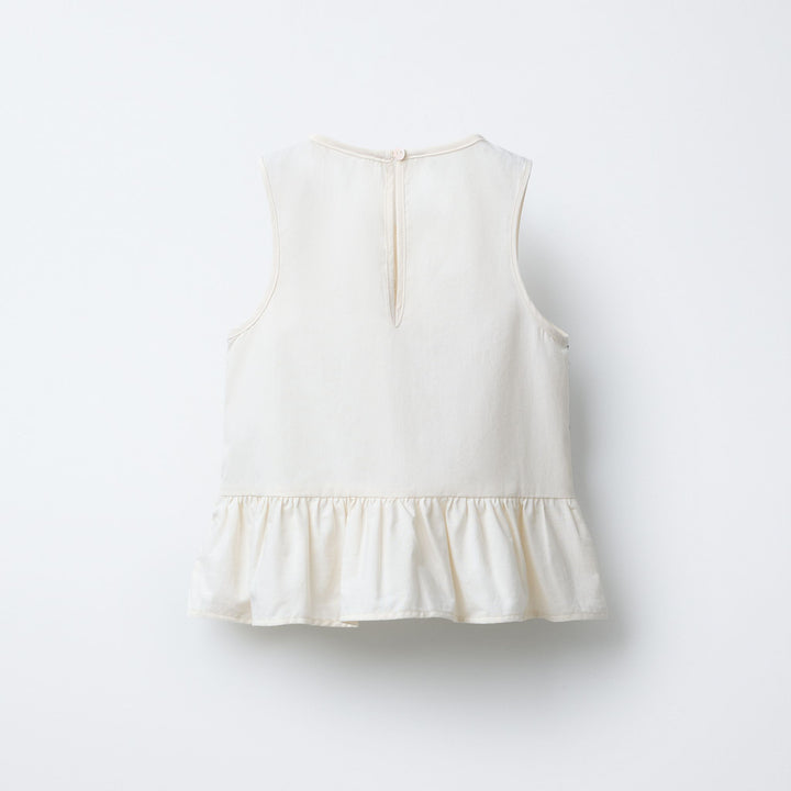 Moudda ZARA - Top Enfant Blanc - Smock Contraste & Twinset - Tunisie 2
