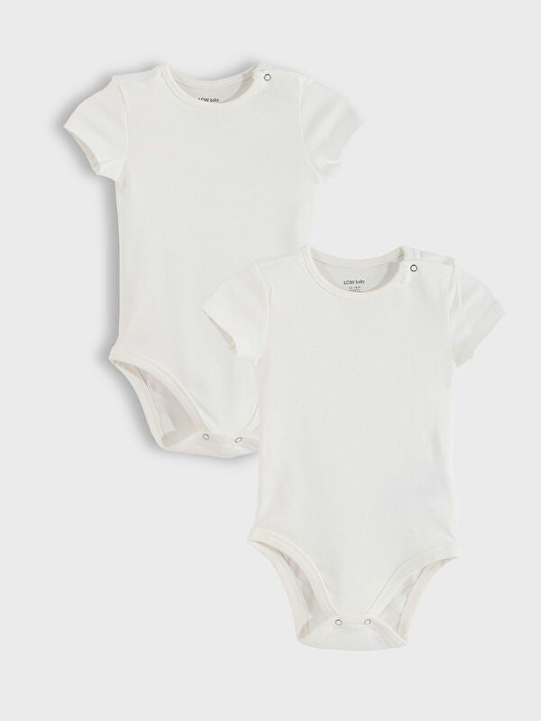 Moudda LC Waikiki - Body manches courtes Fille Ecru - Tunisie 1