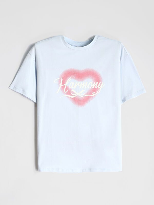 Moudda LC Waikiki - Body jersey manches courtes Fille Bleu clair - Tunisie 3