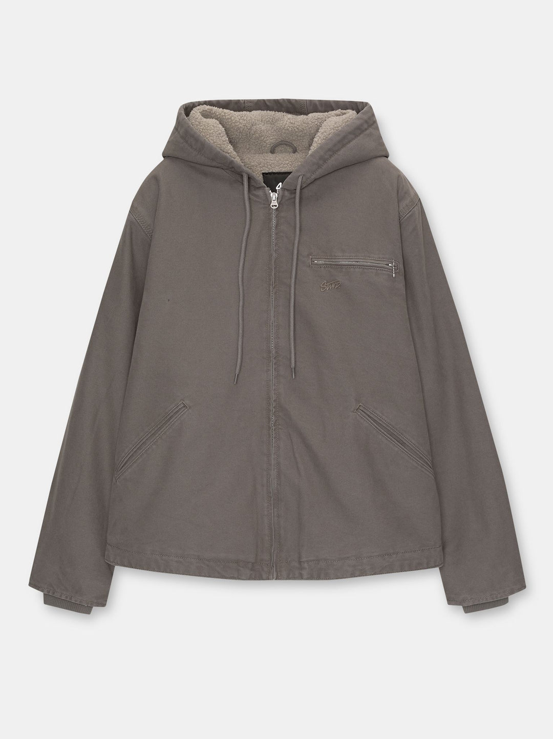 Moudda PULL & BEAR - Veste Coton Capuche Teinture Garment Lavée - Tunisie 1